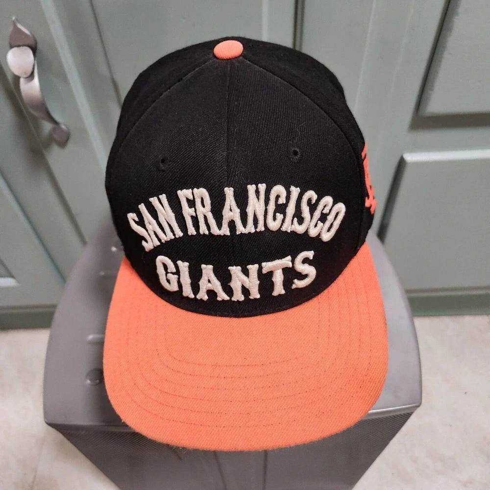 VTG San Francisco Giants American Needle Script MLB Cooperstown Snapback Hat Cap